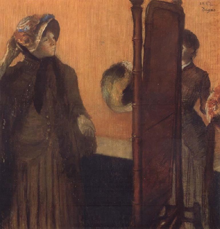 Edgar Degas Cbez la Modiste china oil painting image